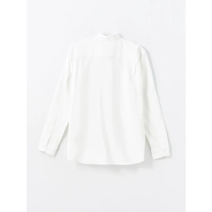 SOUTHBLUE Beyaz Regular Fit Uzun Kollu Poplin Erkek Gömlek