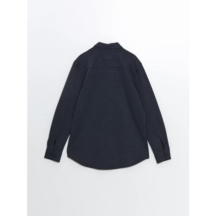 SOUTHBLUE Lacivert Slim Fit Uzun Kollu Erkek Gömlek