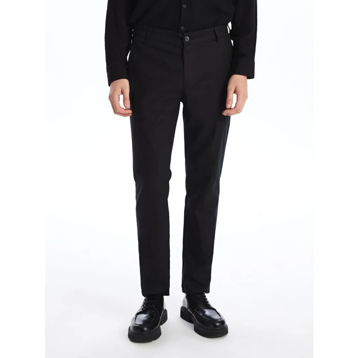 SOUTHBLUE Siyah Standart Kalıp Poplin Erkek Pantolon