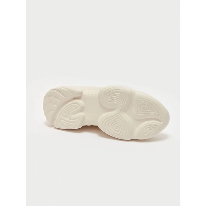 LCW STEPS Ekru Bağcıklı Kadın Spor Ayakkabı