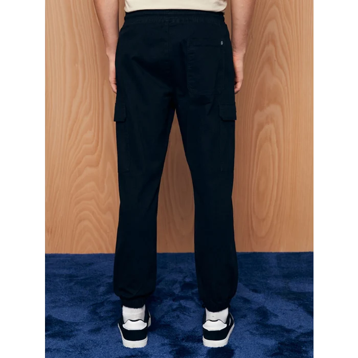XSIDE Siyah Standart Kalıp Erkek Kargo Pantolon