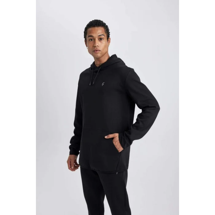 X9031 DeFactoFit Kapüşonlu Cepli Sweatshirt