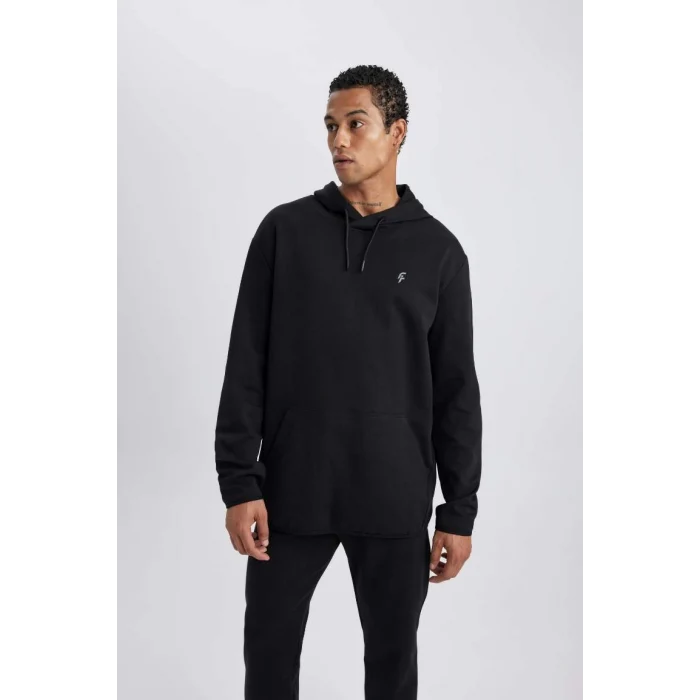 X9031 DeFactoFit Kapüşonlu Cepli Sweatshirt