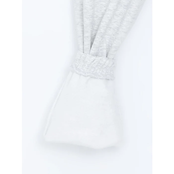 XSIDE ACTIVE Gri Baskılı Kadın Kalın Jogger Spor Eşofman Altı