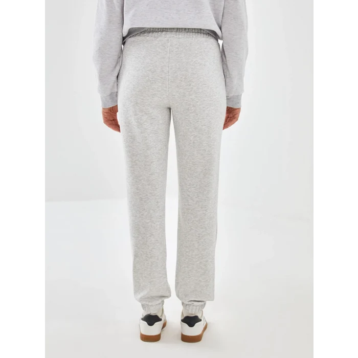 XSIDE ACTIVE Gri Beli Lastikli Kadın Kalın Jogger Spor Eşofman Altı