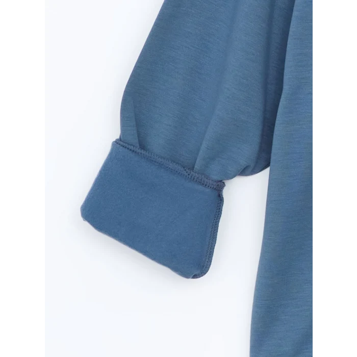 XSIDE ACTIVE İndigo Bisiklet Yaka Oversize Kadın Sweatshirt