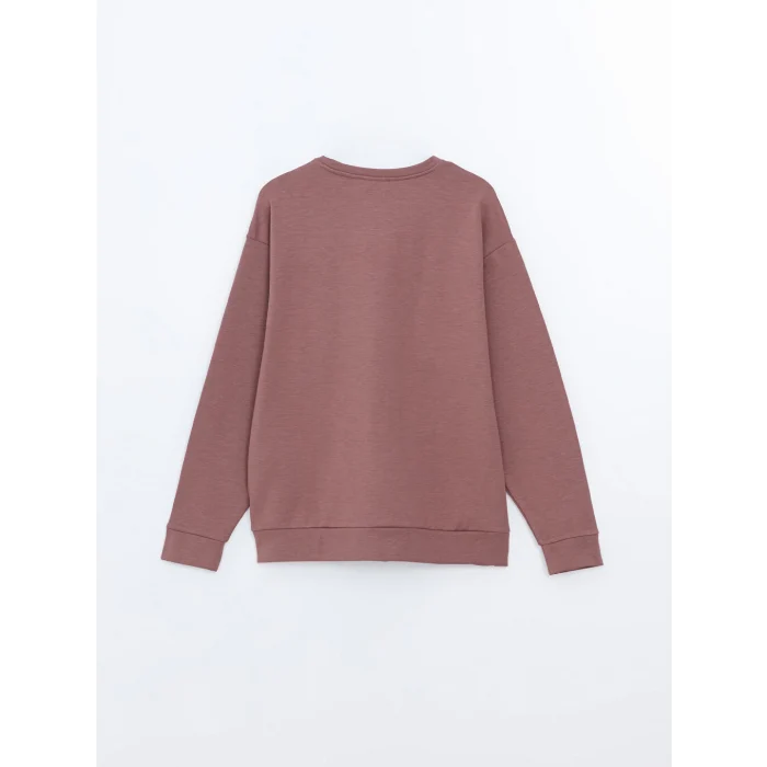 XSIDE ACTIVE Pembe Bisiklet Yaka Oversize Kadın Sweatshirt