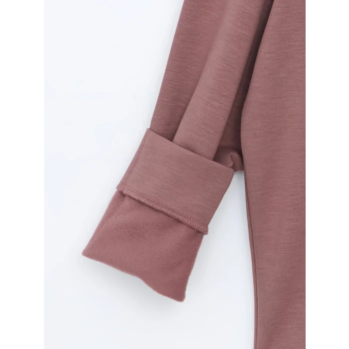 XSIDE ACTIVE Pembe Bisiklet Yaka Oversize Kadın Sweatshirt