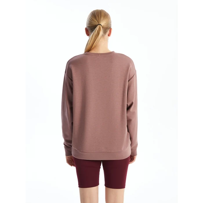 XSIDE ACTIVE Pembe Bisiklet Yaka Oversize Kadın Sweatshirt