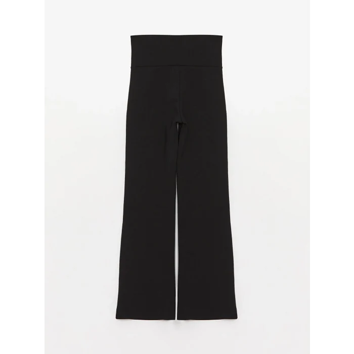 XSIDE ACTIVE Siyah Beli Lastikli İspanyol Paça Kadın Tayt Pantolon