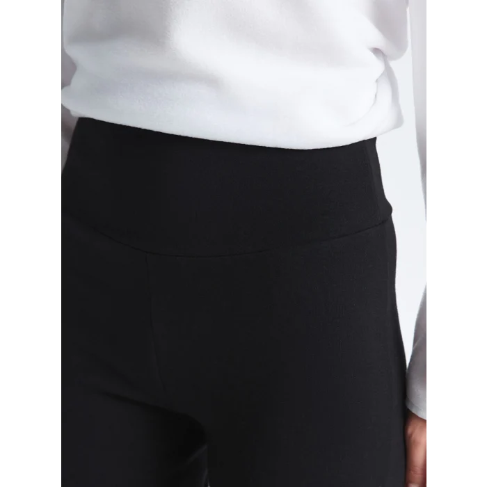 XSIDE ACTIVE Siyah Beli Lastikli İspanyol Paça Kadın Tayt Pantolon