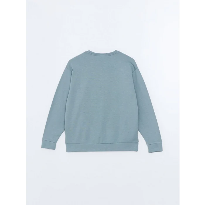 XSIDE ACTIVE Yeşil Bisiklet Yaka Oversize Kadın Sweatshirt