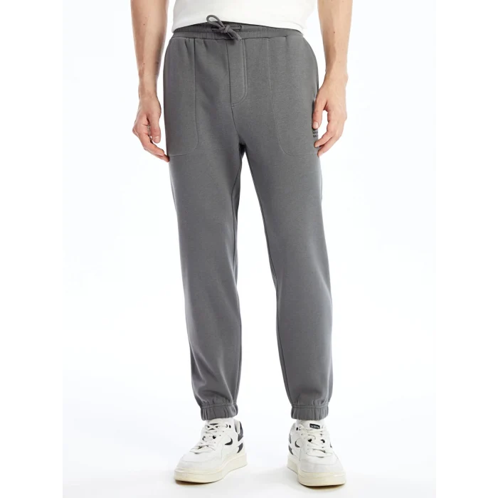 XSIDE Antrasit Standart Kalıp Erkek Kalın Jogger Eşofman Altı