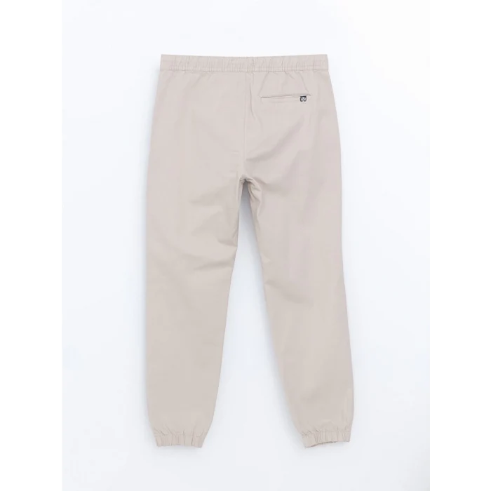 XSIDE Bej Standart Kalıp Gabardin Erkek Jogger Pantolon