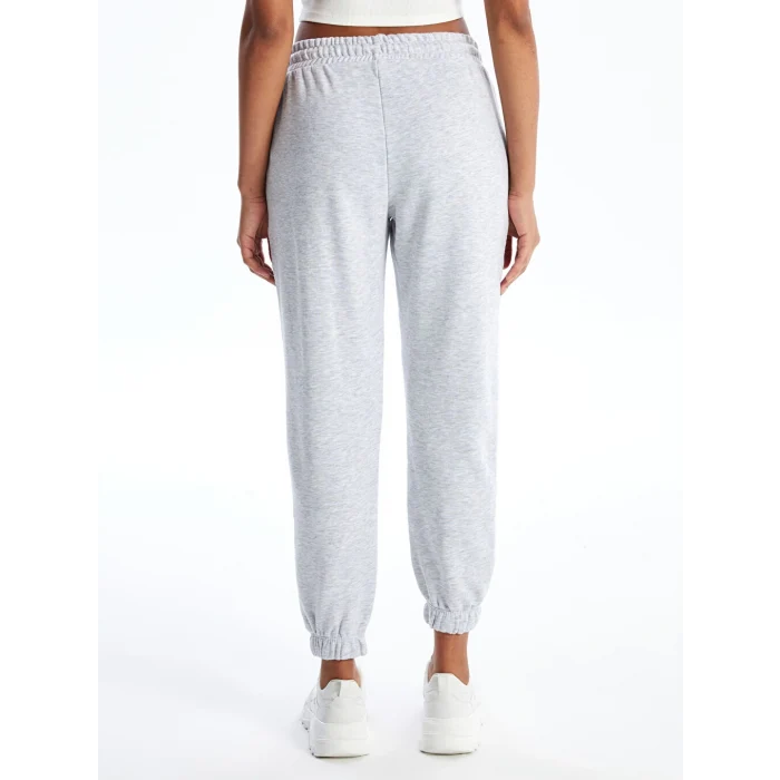 XSIDE Gri Kadın Beli Lastikli Düz Jogger Eşofman Altı