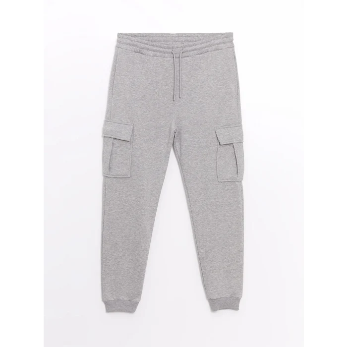 XSIDE Gri Standart Kalıp Erkek Kalın Jogger Eşofman Altı