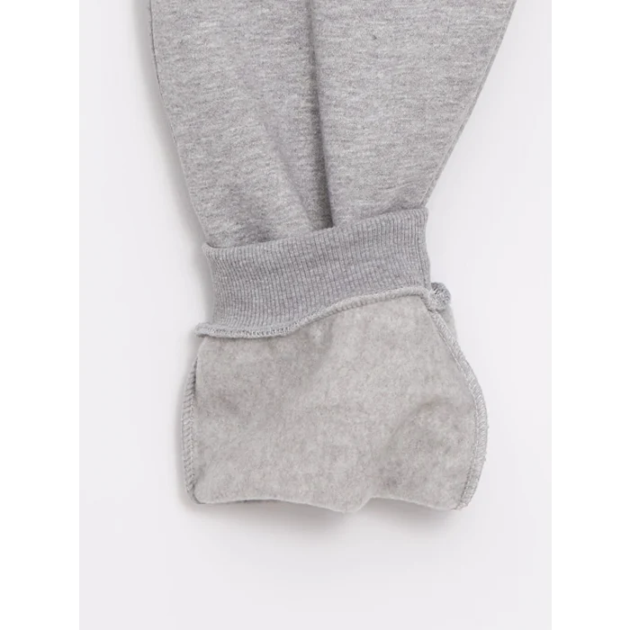 XSIDE Gri Standart Kalıp Erkek Kalın Jogger Eşofman Altı