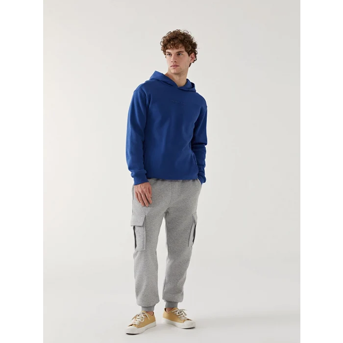 XSIDE Gri Standart Kalıp Erkek Kalın Jogger Eşofman Altı