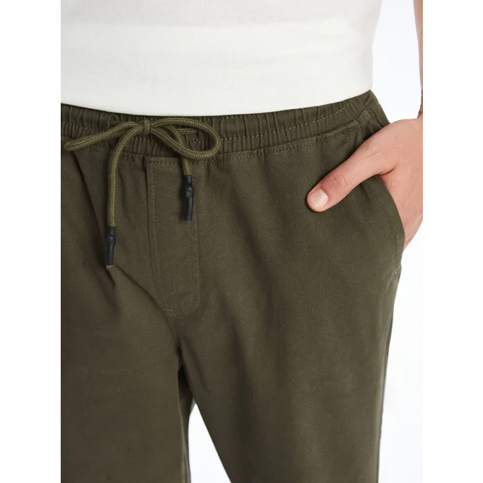 XSIDE Haki Standart Kalıp Gabardin Erkek Pantolon