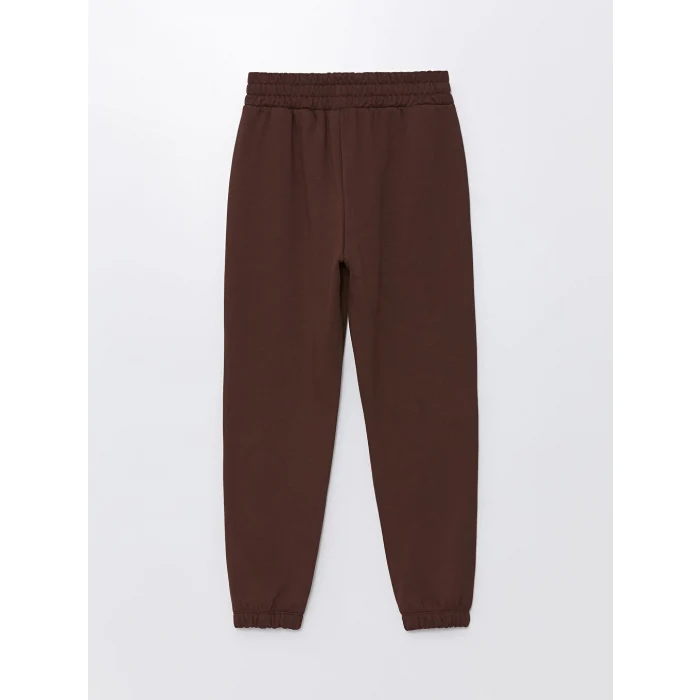 XSIDE Kahverengi Beli Lastikli Kadın Kalın Jogger Eşofman Altı