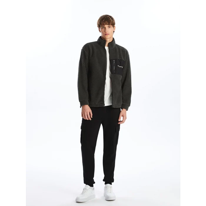 XSIDE Siyah Standart Kalıp Erkek Kalın Jogger Eşofman Altı