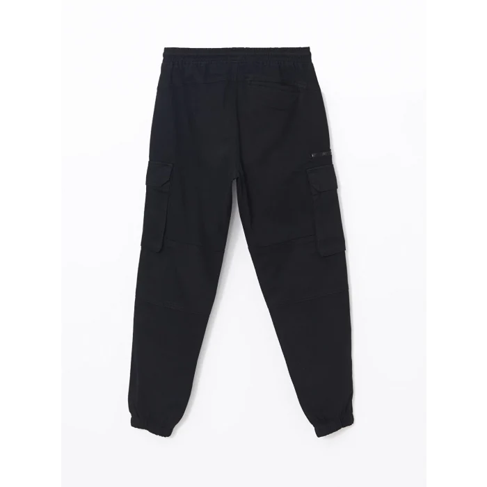 XSIDE Siyah Standart Kalıp Erkek Kargo Pantolon