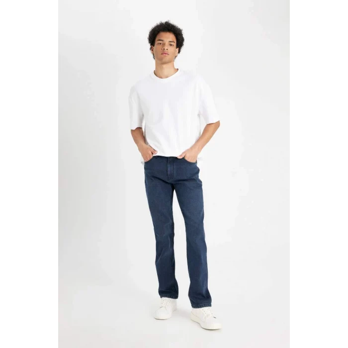 Y0369 Sergio Regular Fit Normal Kalıp Normal Bel Boru Paça Jean Pantolon