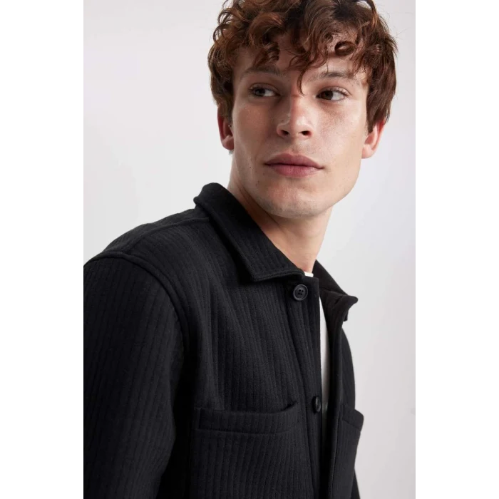 Y4189 Regular Fit Uzun Kollu Gömlek Ceket