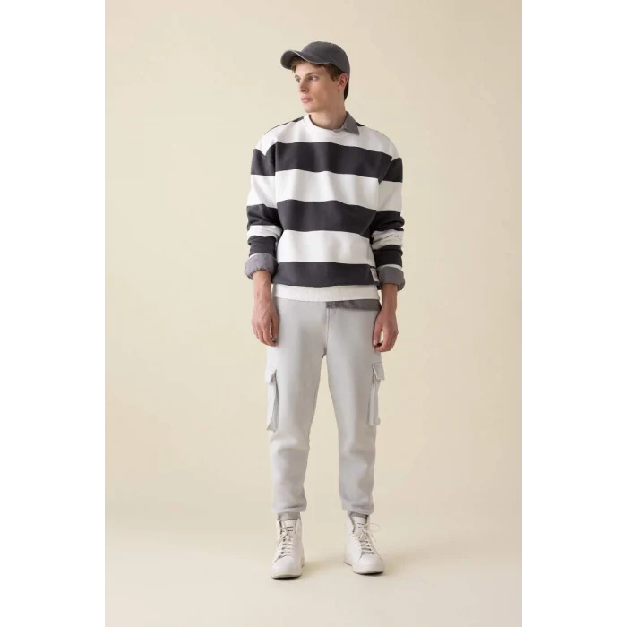 Y5533 Kargo Cepli Esnek Paça Eşofman Altı