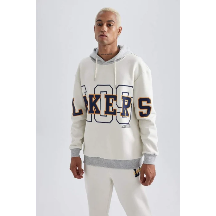 Y5640 NBA Los Angeles Lakers Boxy Fit Sweatshirt