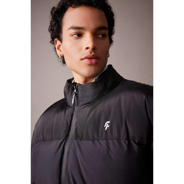 Y7376 DeFactoFit Oversize Fit Dik Yaka Mont