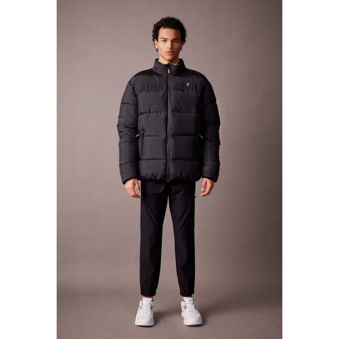 Y7376 DeFactoFit Oversize Fit Dik Yaka Mont