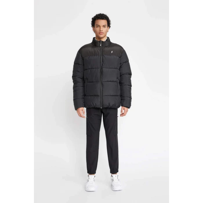 Y7376 DeFactoFit Oversize Fit Dik Yaka Mont