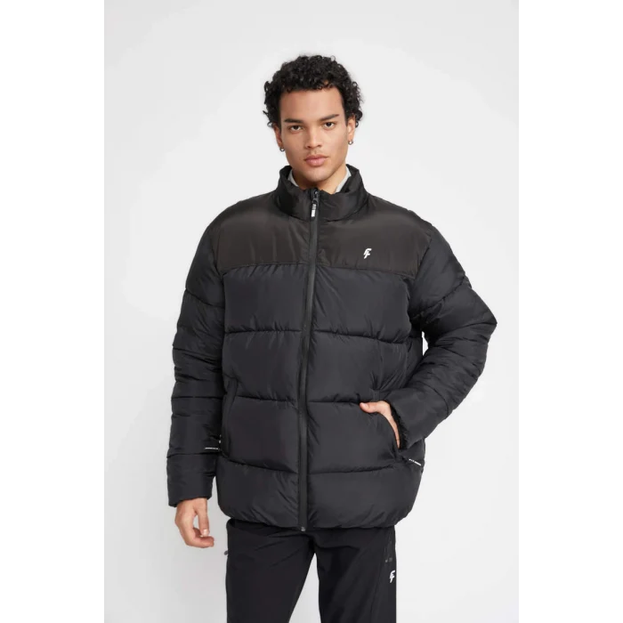 Y7376 DeFactoFit Oversize Fit Dik Yaka Mont