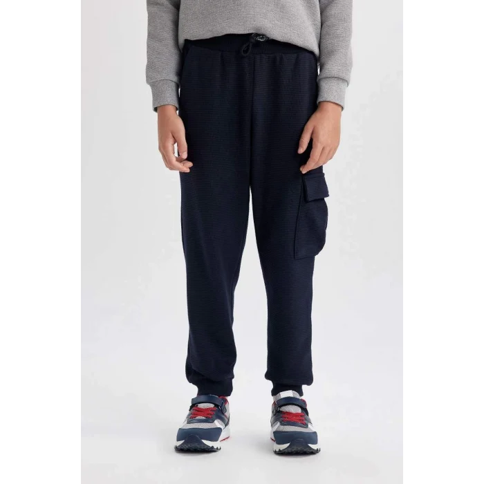 Z4094 Beli Paçası Lastikli Kargo Cepli Jogger Eşofman Altı