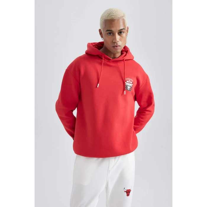 Z4629 NBA Chicago Bulls Boxy Fit Sweat Shirt
