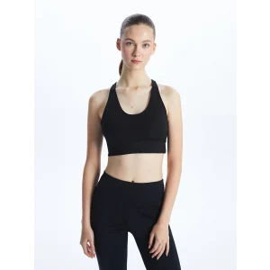 XSIDE ACTIVE SİYAH Kadın U Yaka Düz Spor Büstiyer