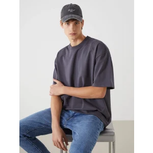 XSIDE ANTRASİT Bisiklet Yaka Kısa Kollu Erkek Tişört