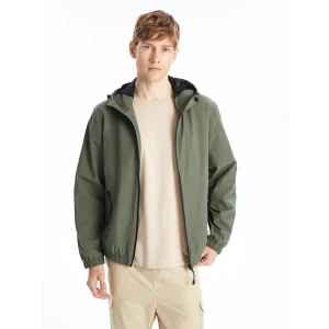 LCW Casual HAKİ Standart Kalıp Kapüşonlu Erkek Mont