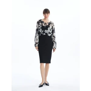 LCWAIKIKI Classic SİYAH Dar Fit Kadın Etek