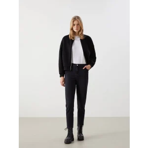 LCW Modest SİYAH Mom Fit Kadın Jean Pantolon