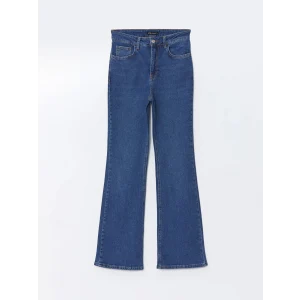 LCW Modest İNDİGO Mars Flare Kadın Jean Pantolon