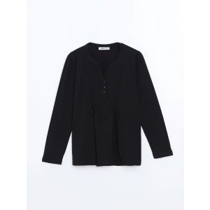 LCW Grace SİYAH Kaçık Yaka Kadın Bluz