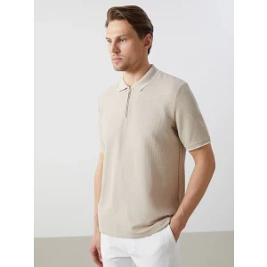 LCW Vision BEJ Polo Yaka Kısa Kollu Erkek Tişört