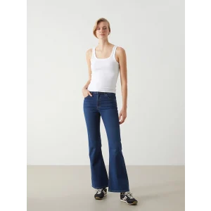 LCW Jeans İNDİGO Mars Flare Kadın Jean Pantolon