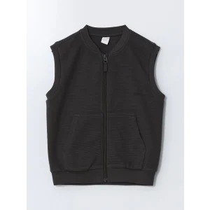 LCW Kids ANTRASİT V Yaka Basic Erkek Çocuk Yelek