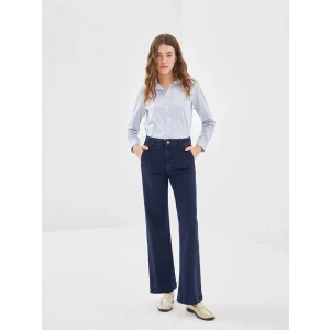 LCW Jeans İNDİGO Wideleg Kadın Jean Pantolon