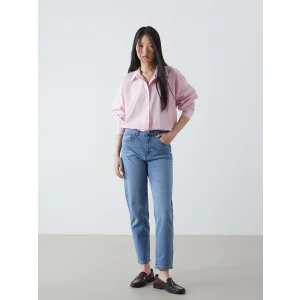 LCW Jeans İNDİGO Mom Fit Kadın Jean Pantolon