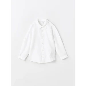 LCW Kids BEYAZ Uzun Kollu Basic Erkek Çocuk Gömlek