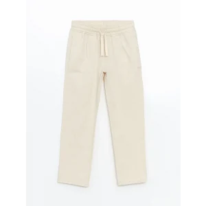 LCW Kids EKRU Beli Lastikli Keten Karışımlı Erkek Çocuk Pantolon